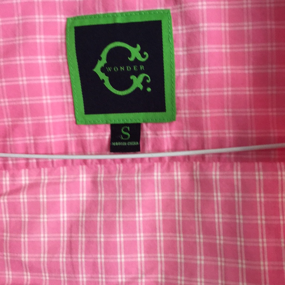 Pink Checkered C Wonder Button Down